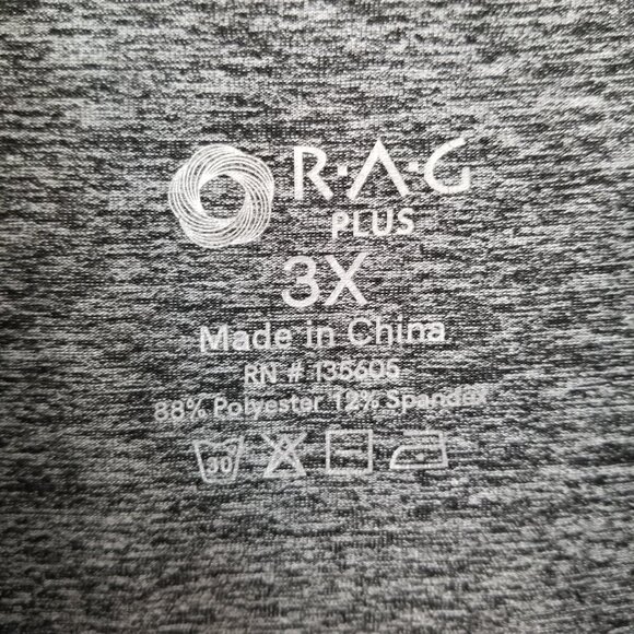 RAG Plus zip up hoodie 3X - Picture 4 of 5
